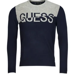 Guess ALEX LS CN LOGO SWEATER-Homme Pulls & Gilets
