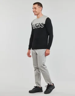 Guess ALEX LS CN LOGO SWEATER-Homme Pulls & Gilets