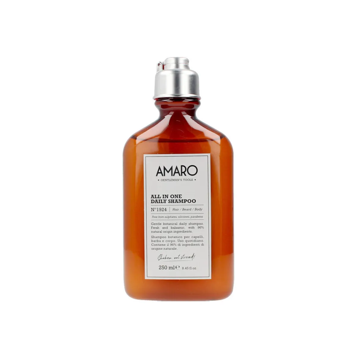 Farmavita Amaro All In One Daily Shampoo Nº1924 Hair/beard/body-Homme Soins Corps & Bain
