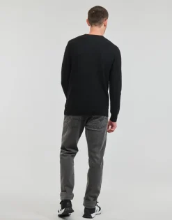 Guess AMYAS LS CN SLOGAN SWEATER-Homme Pulls & Gilets