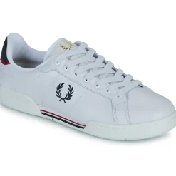 Fred Perry B722 LEATHER-Homme Baskets Mode