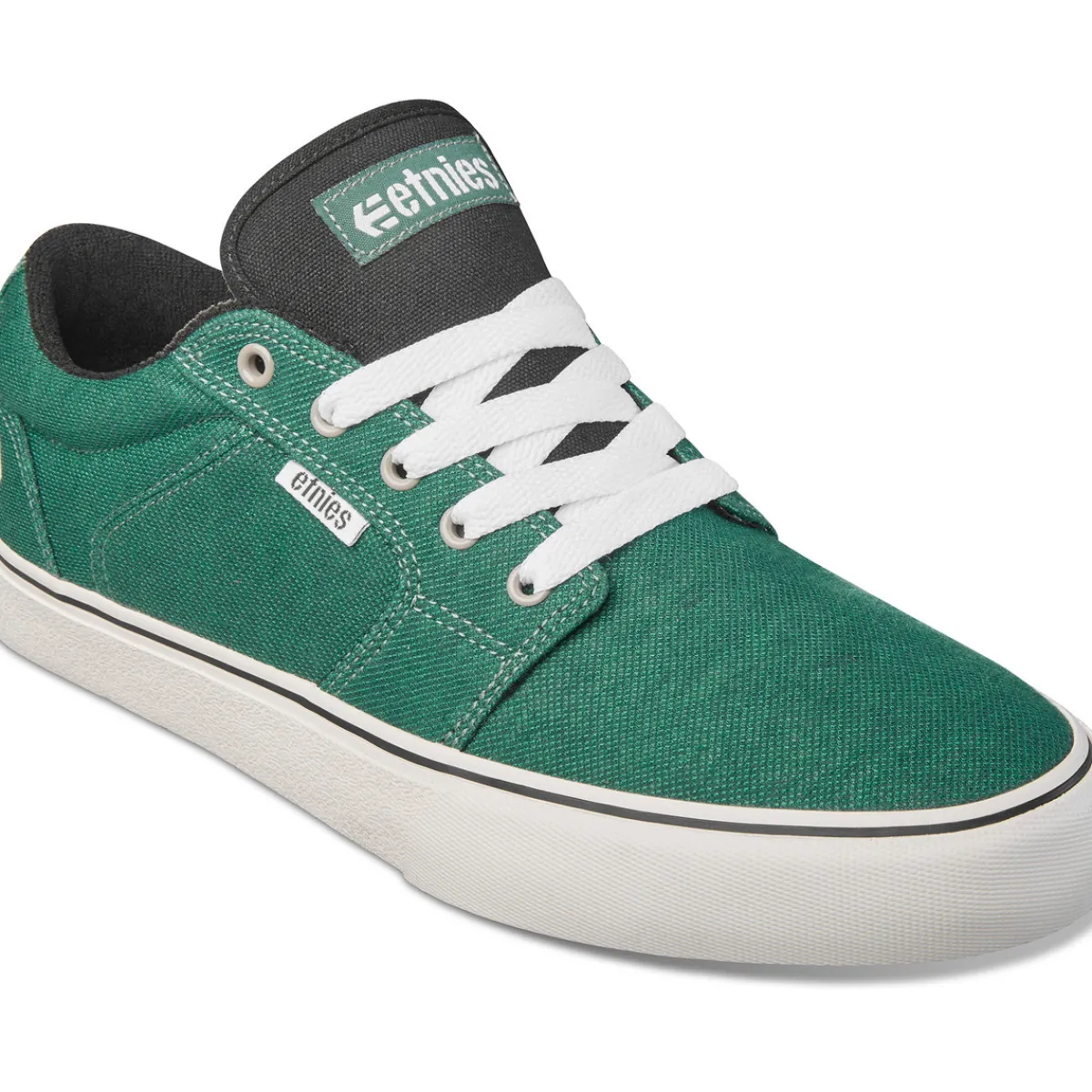Etnies BARGE LS GREEN BLACK WHITE-Homme Skate