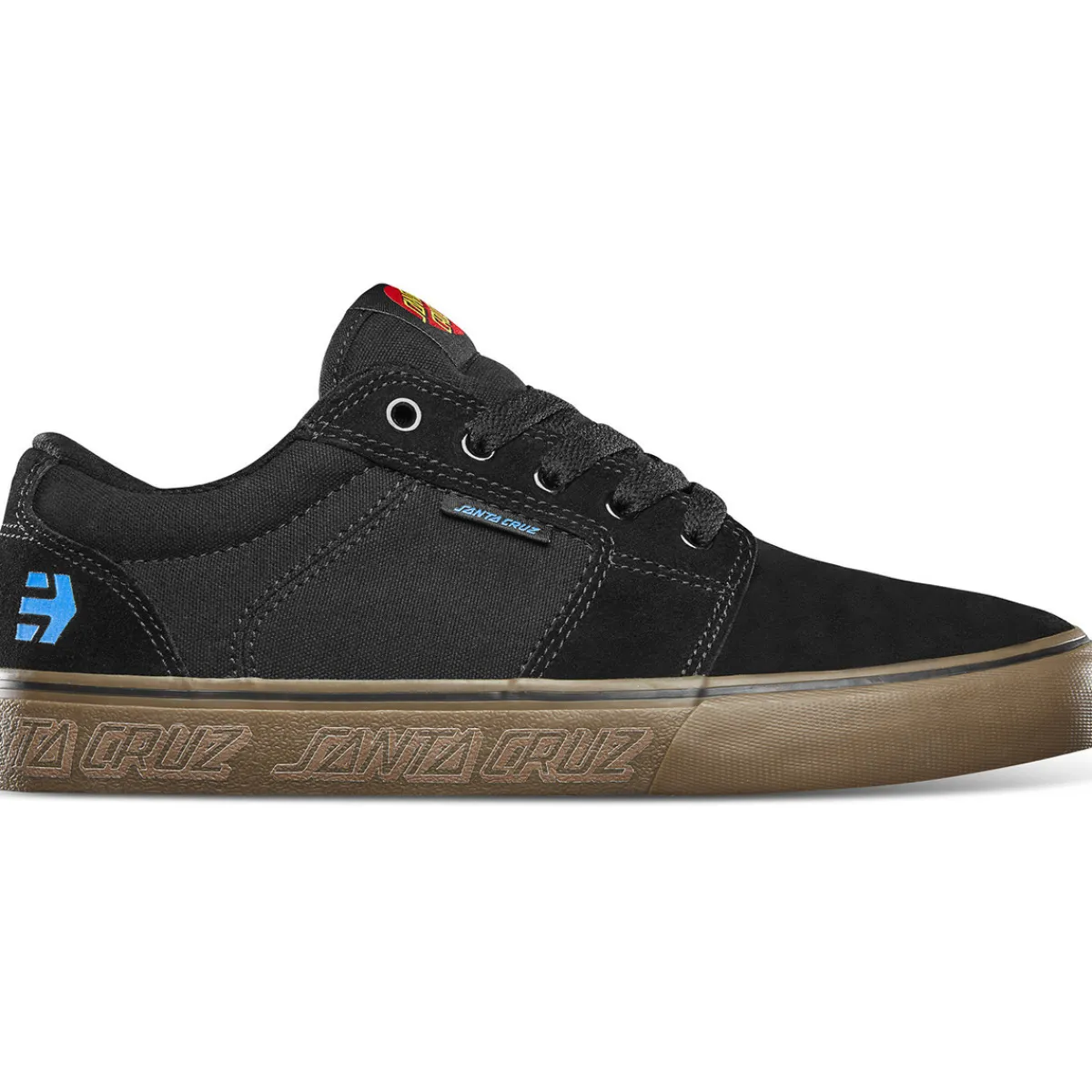 Etnies BARGE LS X SANTA CRUZ BLACK GUM-Homme Skate