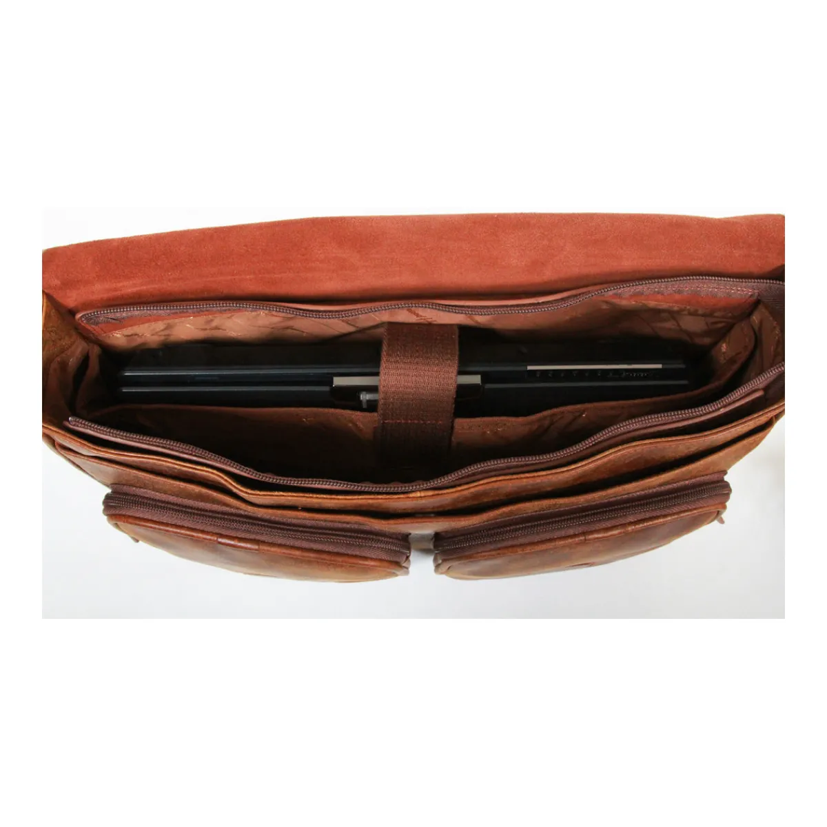 Gerard Henon Besace Outland En Cuir De Vachette Vieilli Pleine Fleur GH 8360-Homme Besaces / Sacs Bandoulière