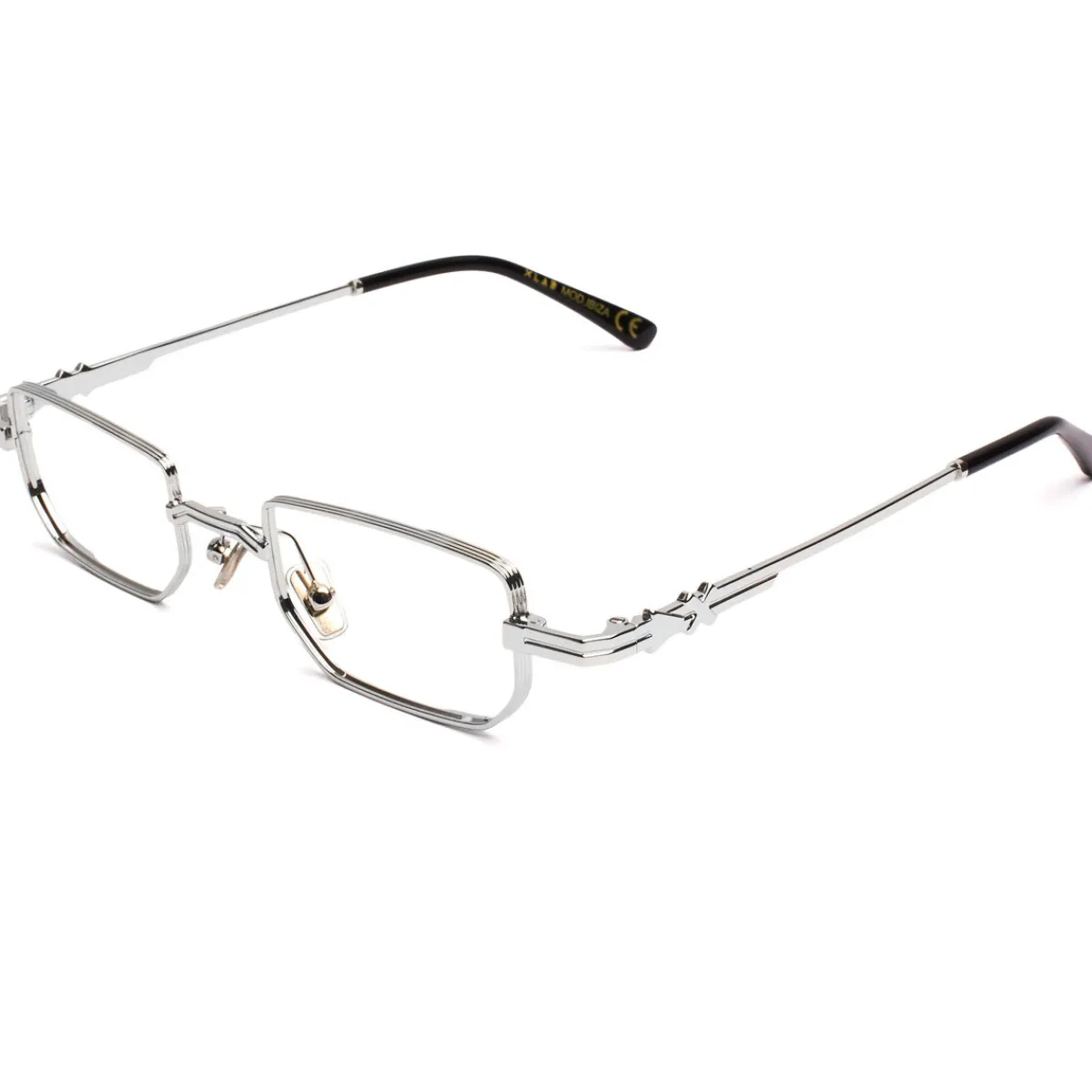 Xlab Bloc bleu Ibiza Cadres Optiques, Argent, 45 mm-Homme Lunettes De Soleil