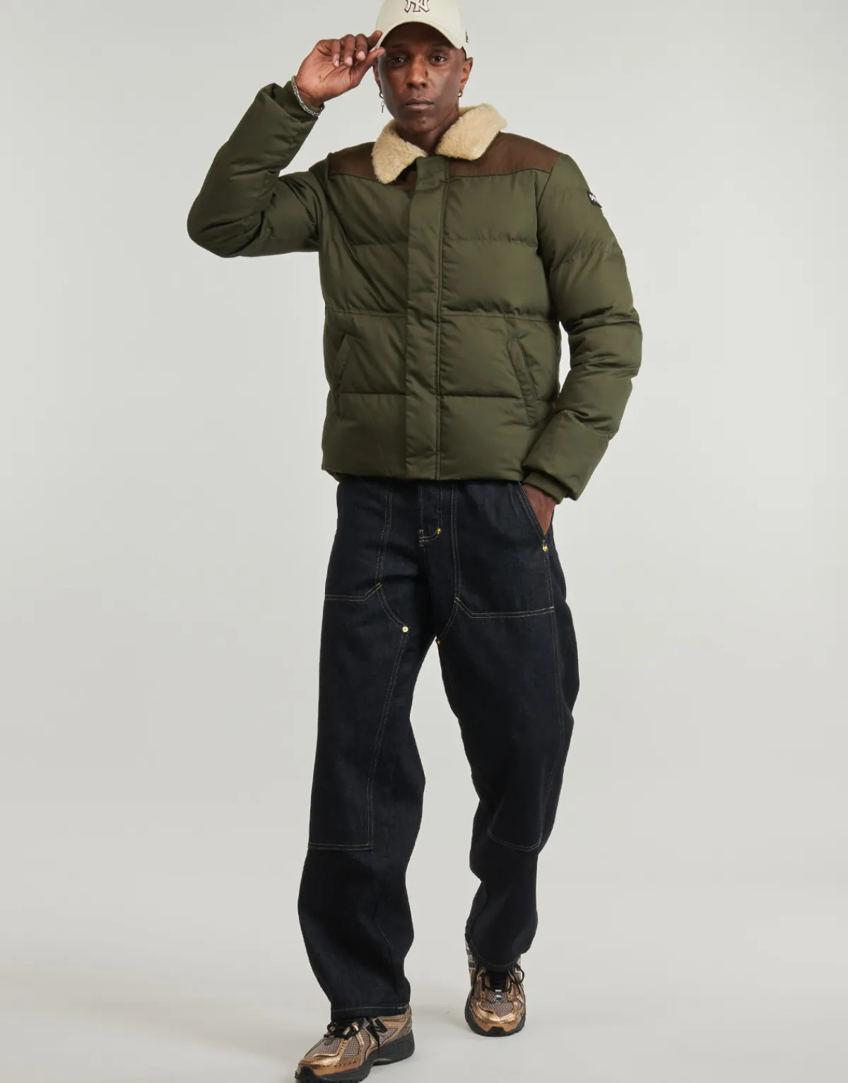 Schott Blousons ROCKHILL--BROWN-Homme Vestes