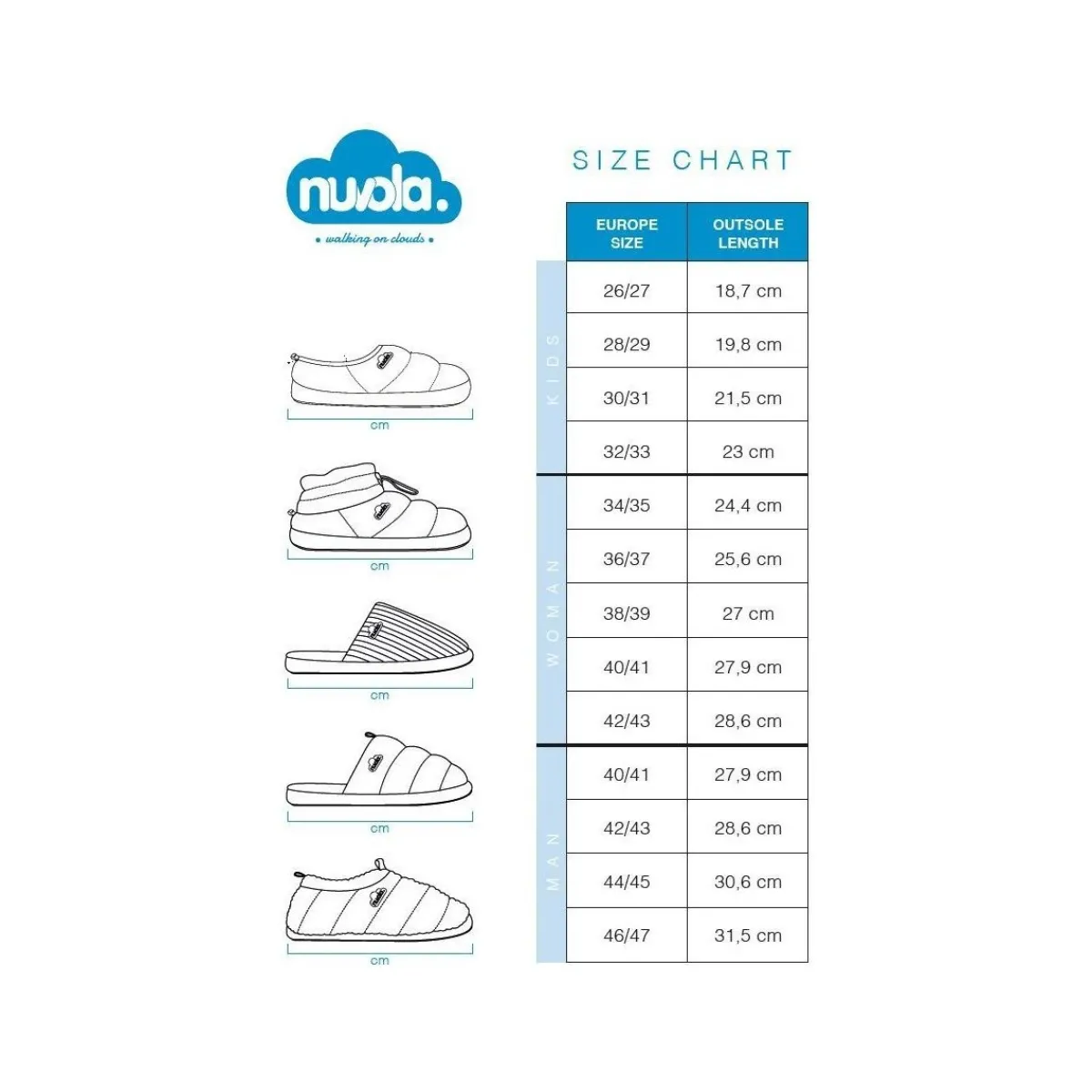 Nuvola. Boot Home Suela de Goma-Homme Pantoufles / Chaussons