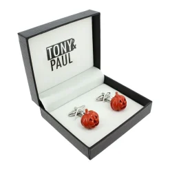 Tony & Paul Boutons de manchette Citrouille-Homme Bijoux