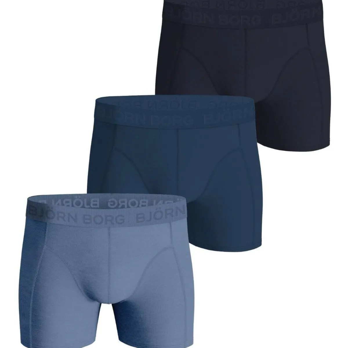 Björn Borg Boxers 3Pack Stretch Bleu-Homme Caleçons