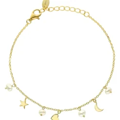 Orusbijoux Bracelet Argent étoile Cœur Et Perles Naturelles-Homme Bijoux