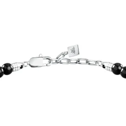 Morellato Bracelet en acier et onyx-Homme Bijoux