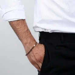 Maserati Bracelet en acier et zircon-Homme Bijoux