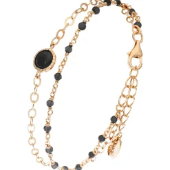 Orusbijoux Bracelet En Argent Double Chaine Pierres Naturelles-Homme Bijoux