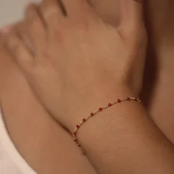 Orusbijoux Bracelet En Argent Pierres Tourmaline-Homme Bijoux