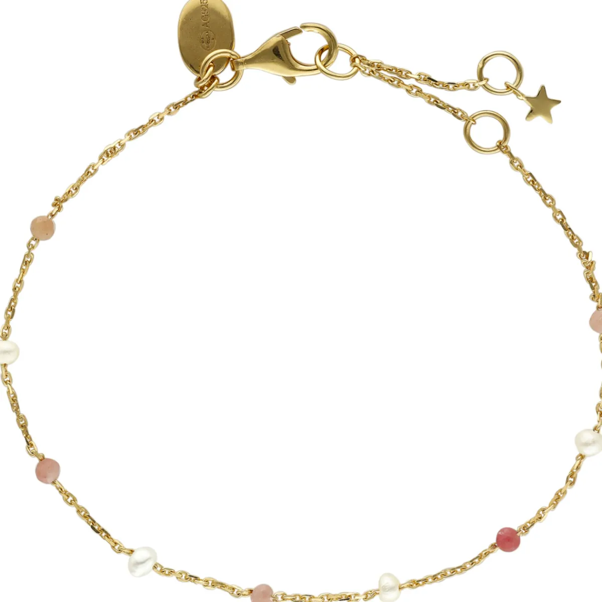 Orusbijoux Bracelet En Argent Pierres Naturelles Quartz Rose-Homme Bijoux