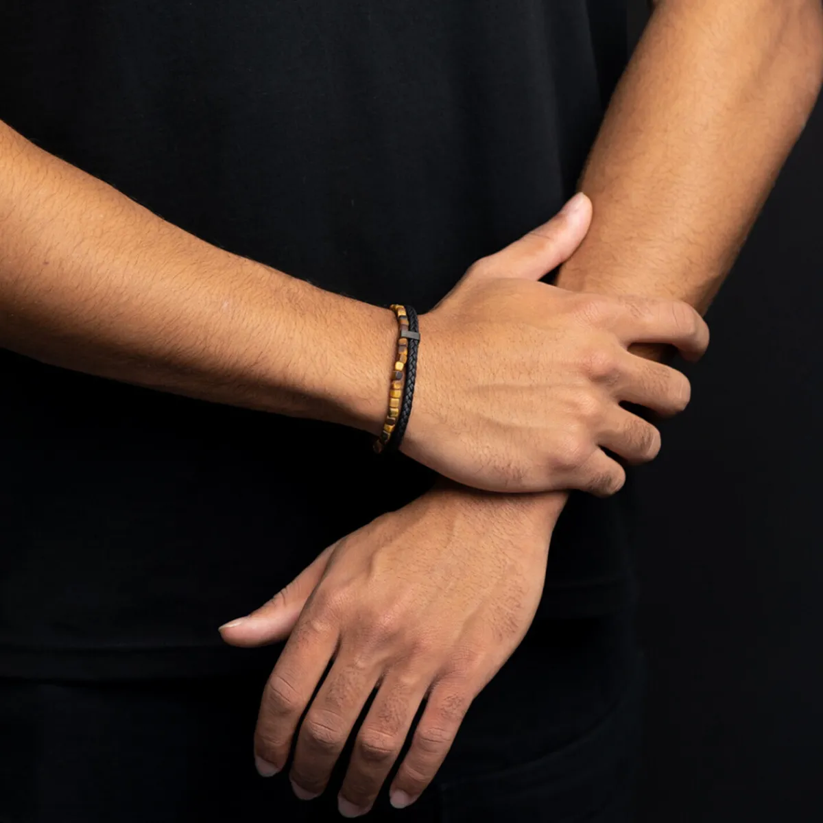 Gemini Bracelet Double Tiger M-L-Homme Bijoux