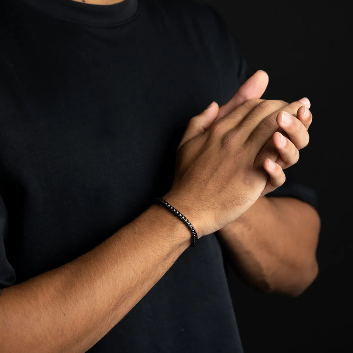 Gemini Bracelet Milia Black M-L-Homme Bijoux