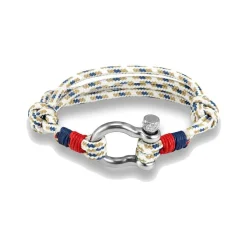 Clj Charles Le Jeune Bracelet Manille lyre quadruple cordage-Homme Bijoux