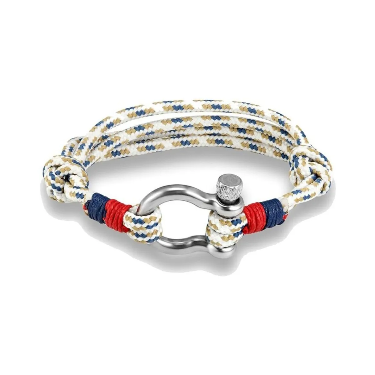 Clj Charles Le Jeune Bracelet Manille lyre quadruple cordage-Homme Bijoux