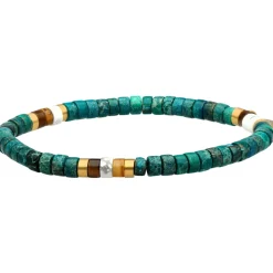 Sixtystones Bracelet Perles Heishi 4 Mm Turquoise -Small-16cm-Homme Bijoux