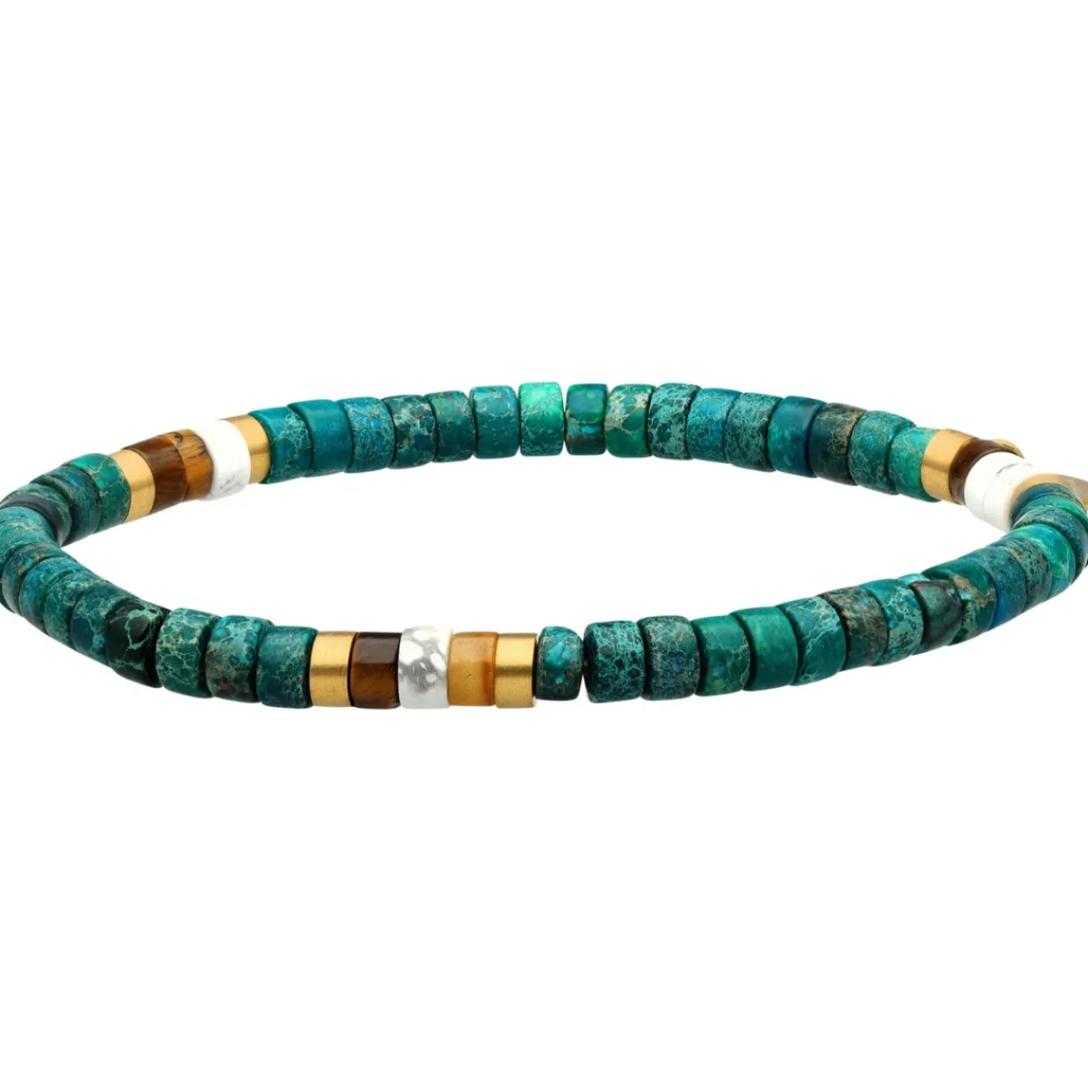 Sixtystones Bracelet Perles Heishi 4 Mm Turquoise -Small-16cm-Homme Bijoux