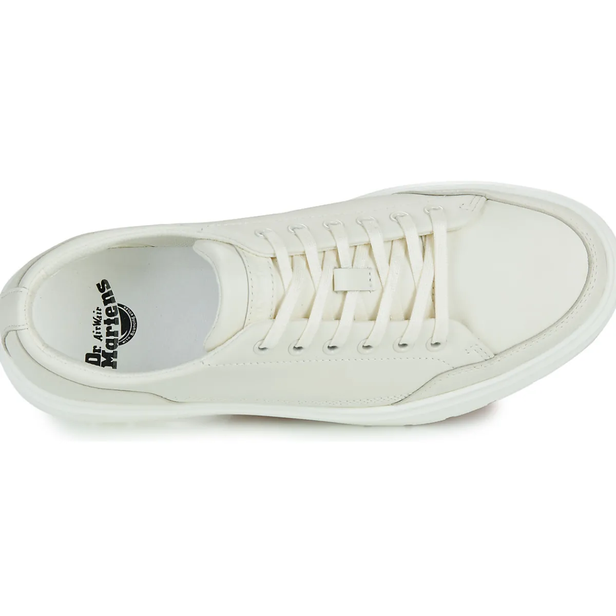 Dr. Martens Brookline 6 Eye 6 Eye Shoe Off White Classic Nappa-Homme Baskets Mode