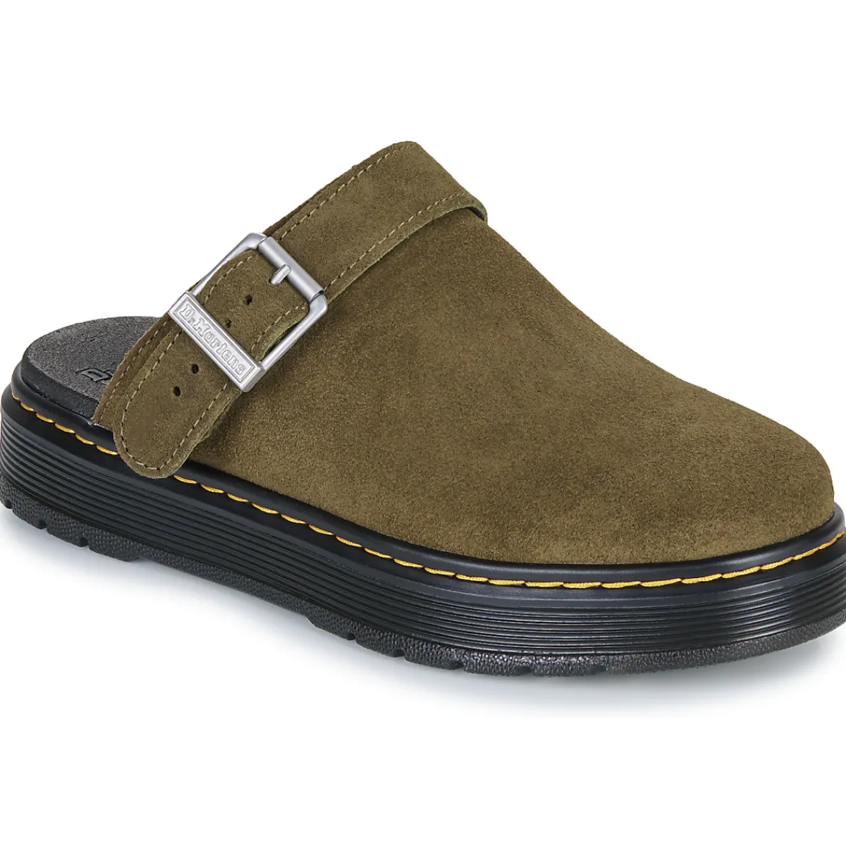 Dr. Martens Brookline Mule DMs Olive Bronx Suede-Homme Mules / Sabots