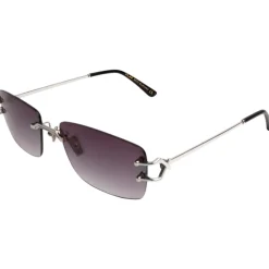 Xlab Burano Lunettes de soleil, Argent/Fumée, 59 mm-Homme Lunettes De Soleil
