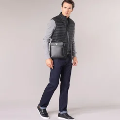 Emporio Armani BUSINESS FLAT MESSENGER BAG-Homme Pochettes / Sacoches
