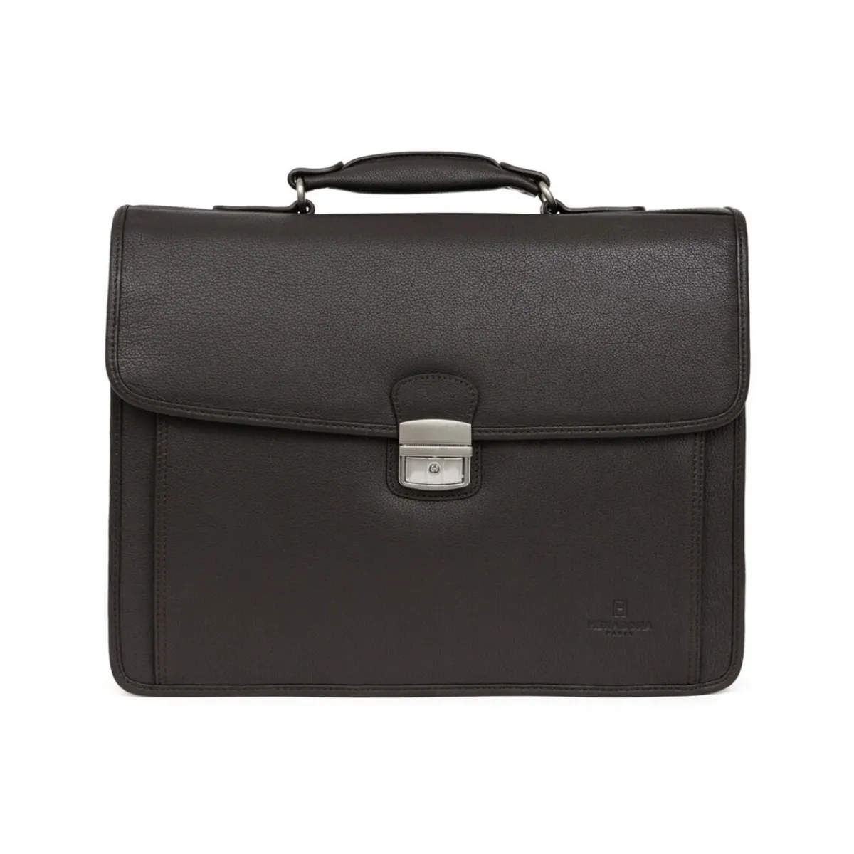 Hexagona Cartable en cuir Ref 54444 38*28*14-Homme Sacs De Voyage