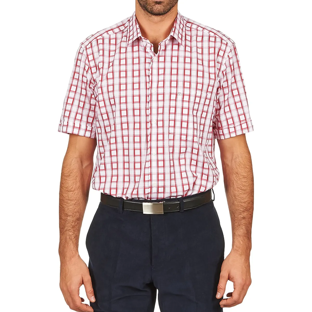 Pierre Cardin CH MC CARREAU GRAPHIQUE-Homme Chemises