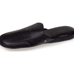 Isotoner Chausson mules cuir Homme-Homme Pantoufles / Chaussons