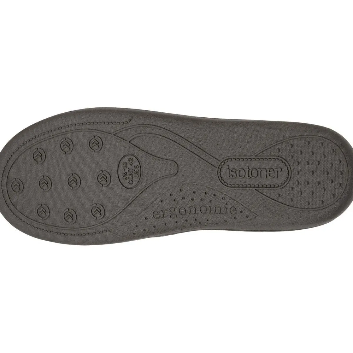 Isotoner Chaussons mocassins Homme /Beige-Homme Pantoufles / Chaussons