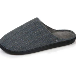 Isotoner Chaussons mules Homme Chevrons bleus-Homme Pantoufles / Chaussons
