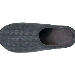 Isotoner Chaussons mules Homme Chevrons bleus-Homme Pantoufles / Chaussons