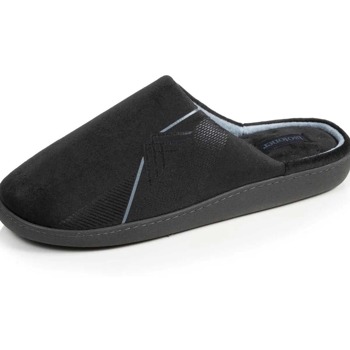 Isotoner Chaussons mules Homme diamant-Homme Pantoufles / Chaussons
