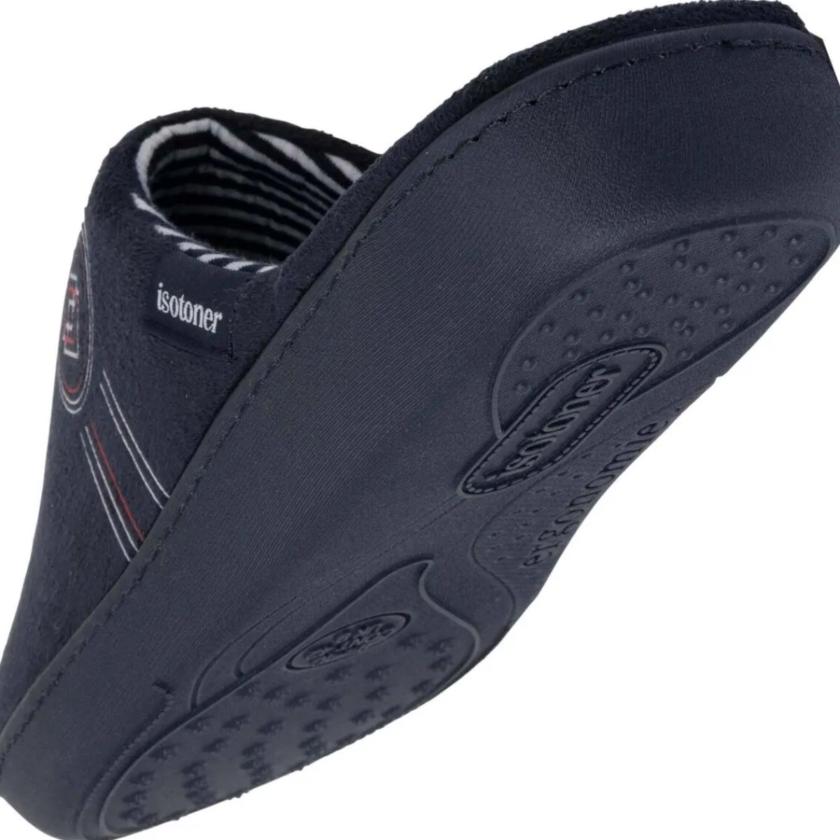 Isotoner Chaussons mules Homme logo-Homme Pantoufles / Chaussons
