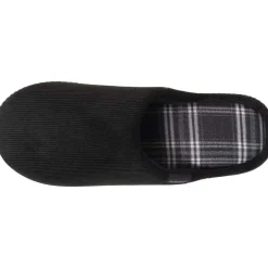 Isotoner Chaussons mules Homme tartan-Homme Pantoufles / Chaussons