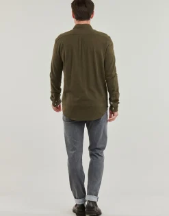 Polo Ralph Lauren CHEMISE AJUSTEE COL BOUTONNE EN POLO FEATHERWEIGHT-Homme Chemises