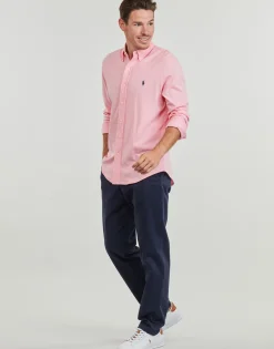 Polo Ralph Lauren CHEMISE AJUSTEE COL BOUTONNE EN POLO FEATHERWEIGHT-Homme Chemises