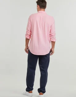 Polo Ralph Lauren CHEMISE AJUSTEE COL BOUTONNE EN POLO FEATHERWEIGHT-Homme Chemises