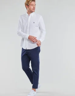 Polo Ralph Lauren CHEMISE AJUSTEE COL BOUTONNE EN POLO FEATHERWEIGHT-Homme Chemises