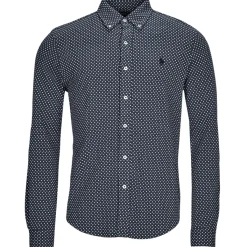 Polo Ralph Lauren CHEMISE AJUSTEE COL BOUTONNE EN POLO FEATHERWEIGHT-Homme Chemises