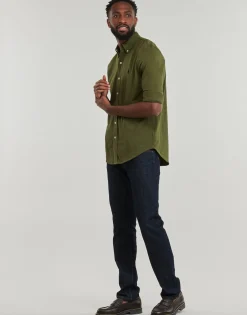 Polo Ralph Lauren CHEMISE AJUSTEE COL BOUTONNE EN POLO FEATHERWEIGHT-Homme Chemises