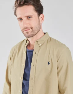 Polo Ralph Lauren CHEMISE AJUSTEE SLIM FIT TEINTEE EN OXFORD-Homme Chemises
