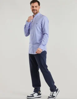 Polo Ralph Lauren CHEMISE AJUSTEE SLIM FIT EN POPELINE RAYEE-Homme Chemises