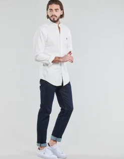 Polo Ralph Lauren CHEMISE AJUSTEE SLIM FIT EN OXFORD LEGER-Homme Chemises