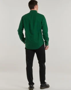 Polo Ralph Lauren CHEMISE AJUSTEE SLIM FIT EN OXFORD LEGER-Homme Chemises