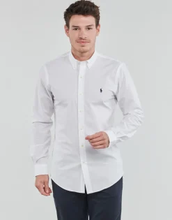 Polo Ralph Lauren CHEMISE AJUSTEE SLIM FIT EN POPELINE UNIE-Homme Chemises