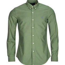 Polo Ralph Lauren CHEMISE AJUSTEE SLIM FIT EN OXFORD LEGER-Homme Chemises